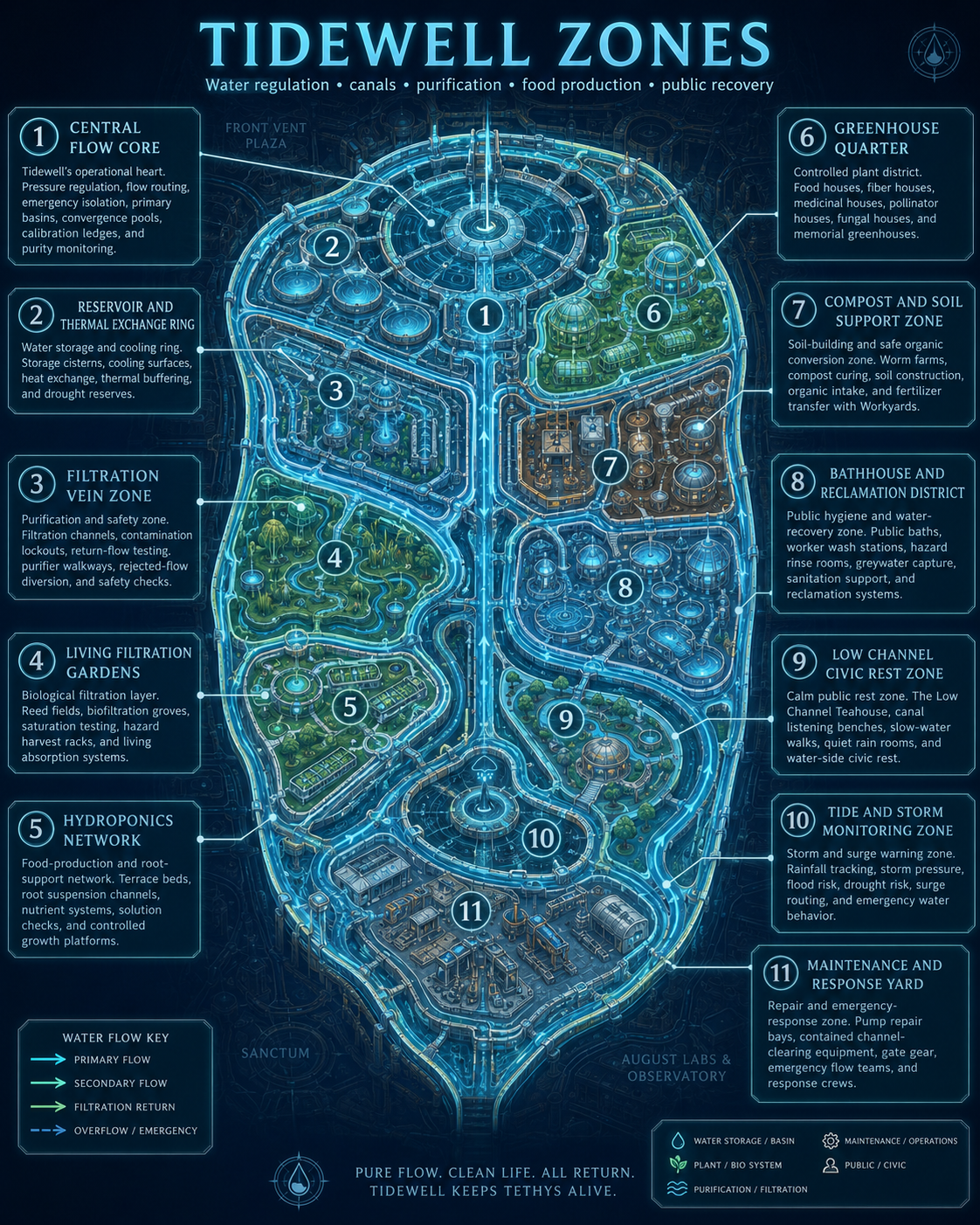 Tidewell Zones Map