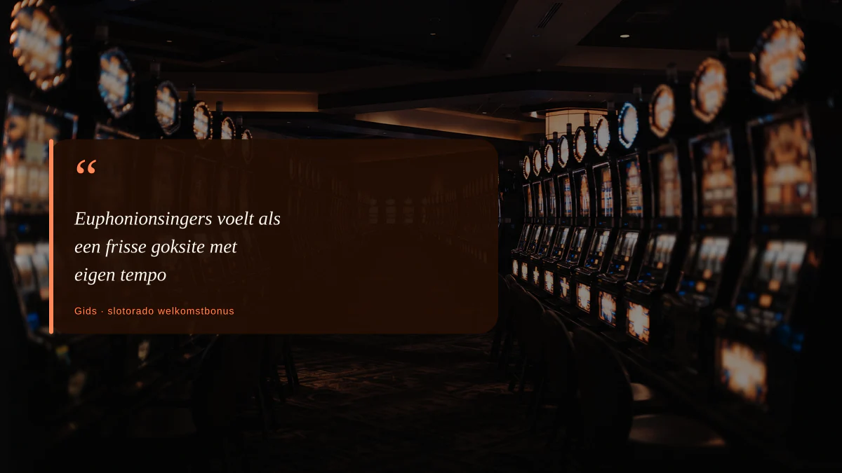 Euphonionsingers voelt als een frisse goksite met eigen tempo