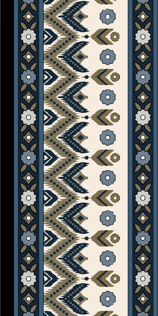 Blue Geometric Ethnic Stripe Pattern Border Design.jpg