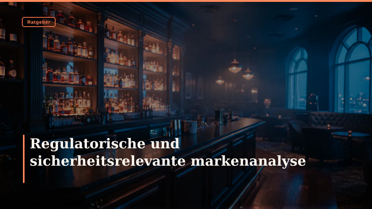 Regulatorische und sicherheitsrelevante markenanalyse
