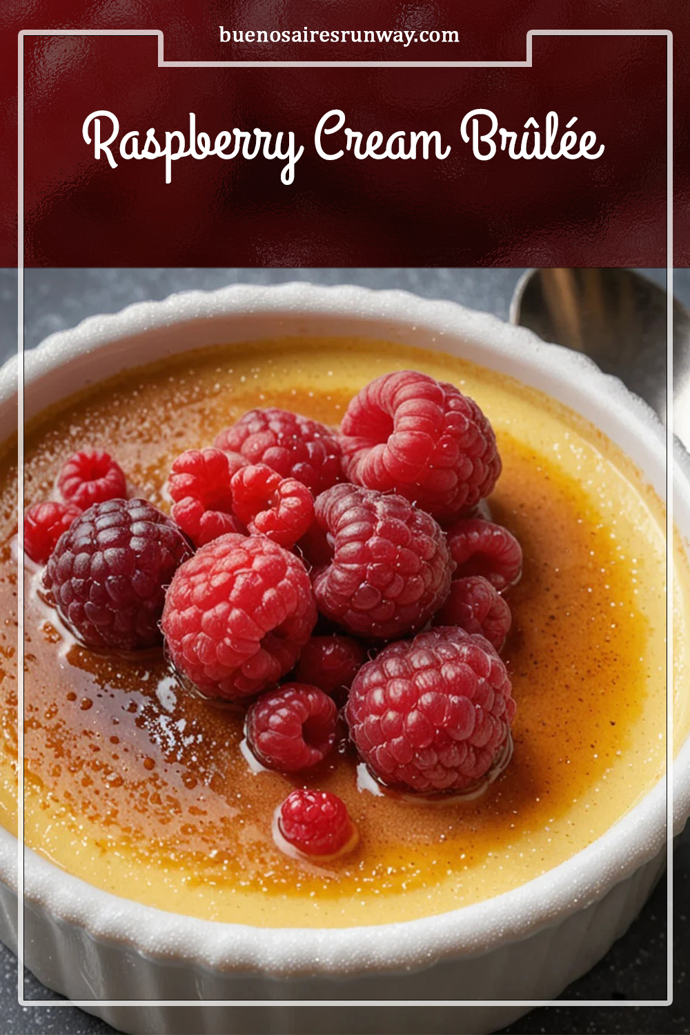 Raspberry Cream Brûlée