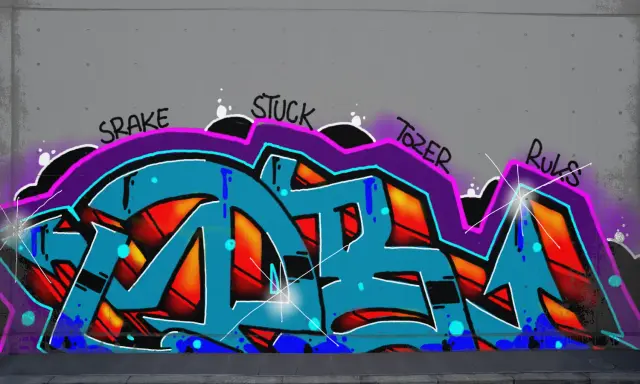 Graffiti artwork by LPBER