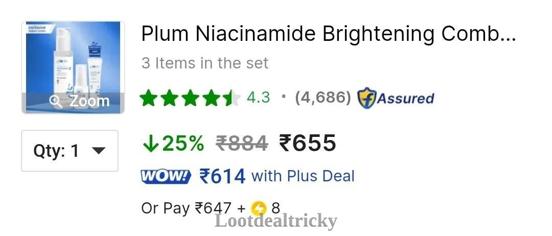 Steal Plum Niacinamide – Mind-Blowing Saving @ 3