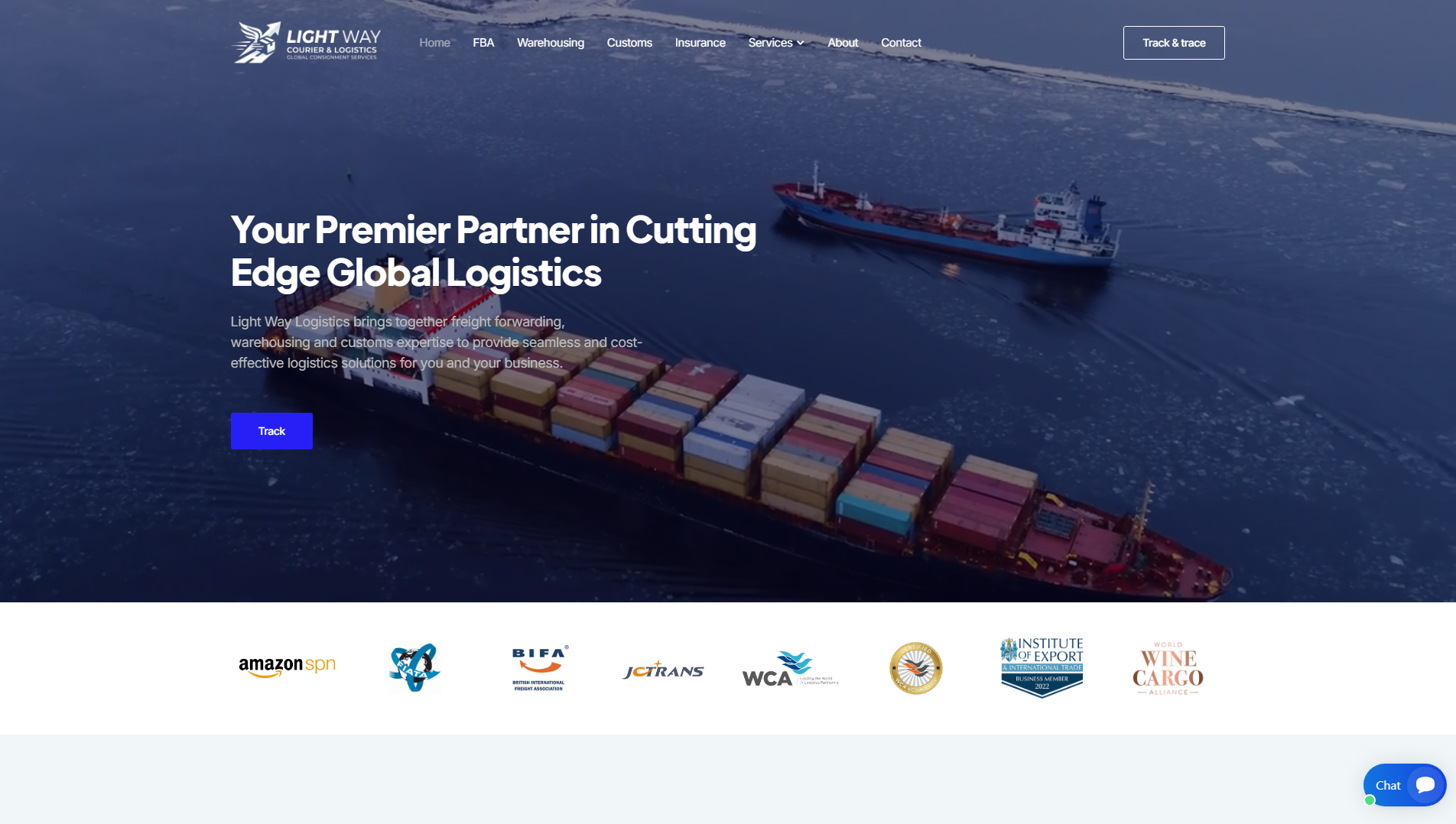 Screenshot of lightwaylogistics.live