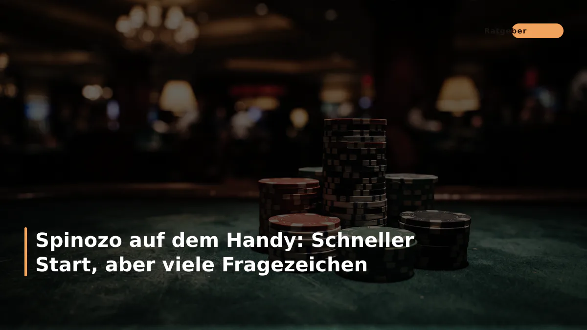 Spinozo auf dem Handy: Schneller Start, aber viele Fragezeichen