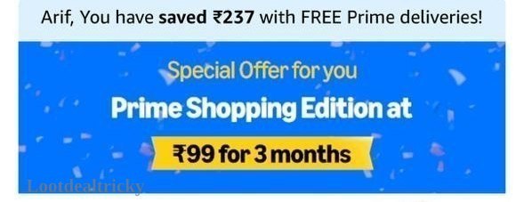 Amazon Prime Edition – Just ₹99 | Lowest Price Deal