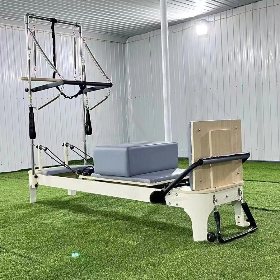 Studio Equipment Training Body Gym Building Custom Yoga Aluminium Half Tower Pilates Reformer pilates elevated reformer Yoga