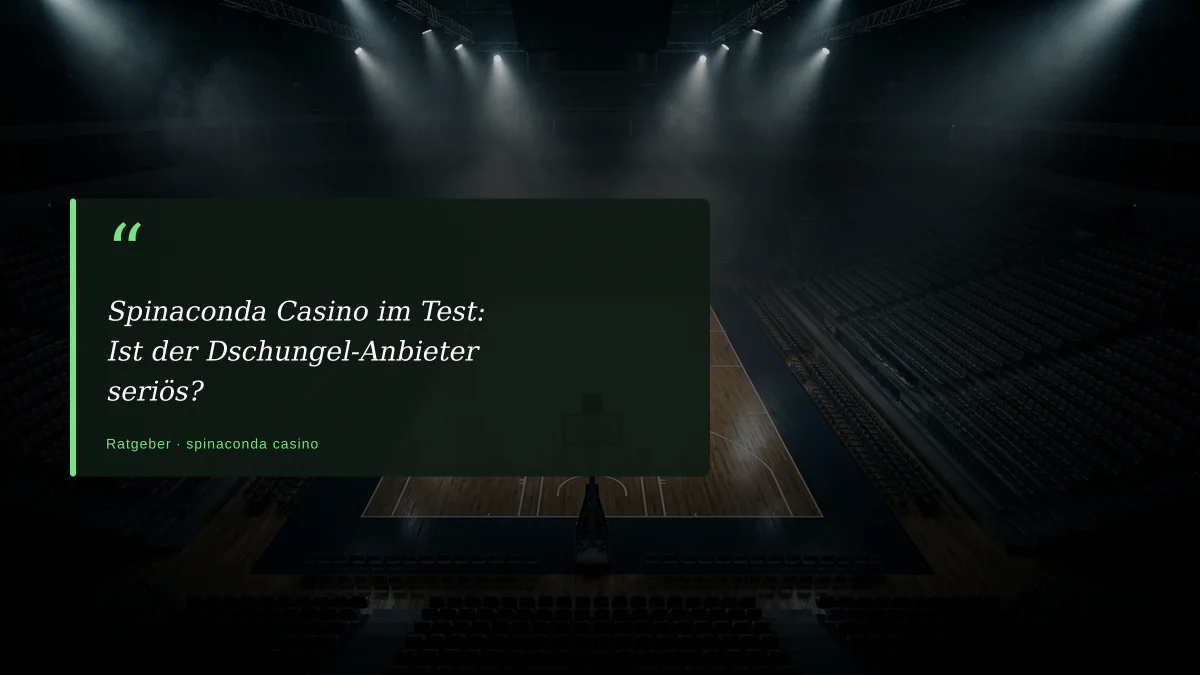 Spinaconda Casino im Test: Ist der Dschungel-Anbieter seriös?