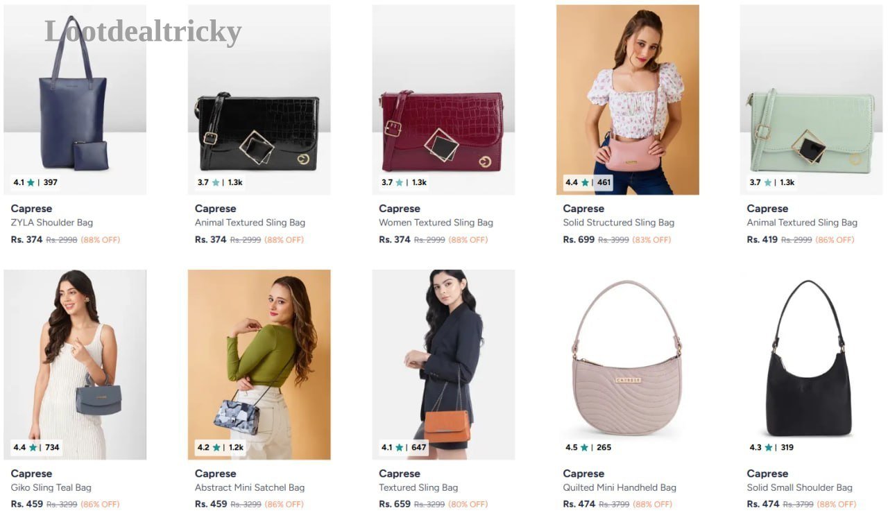 Handbags Upto 88 – Just 88% OFF | Loot Deal Handbags Upto 88 – Just 88% OFF | Loot Deal