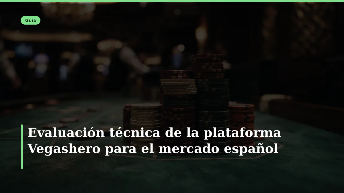 Evaluación técnica de la plataforma Vegashero para el mercado español