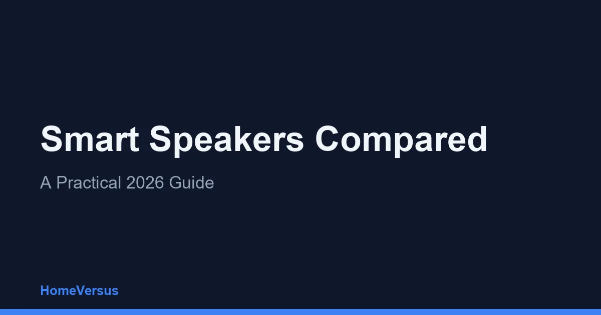 Smart Speakers Compared