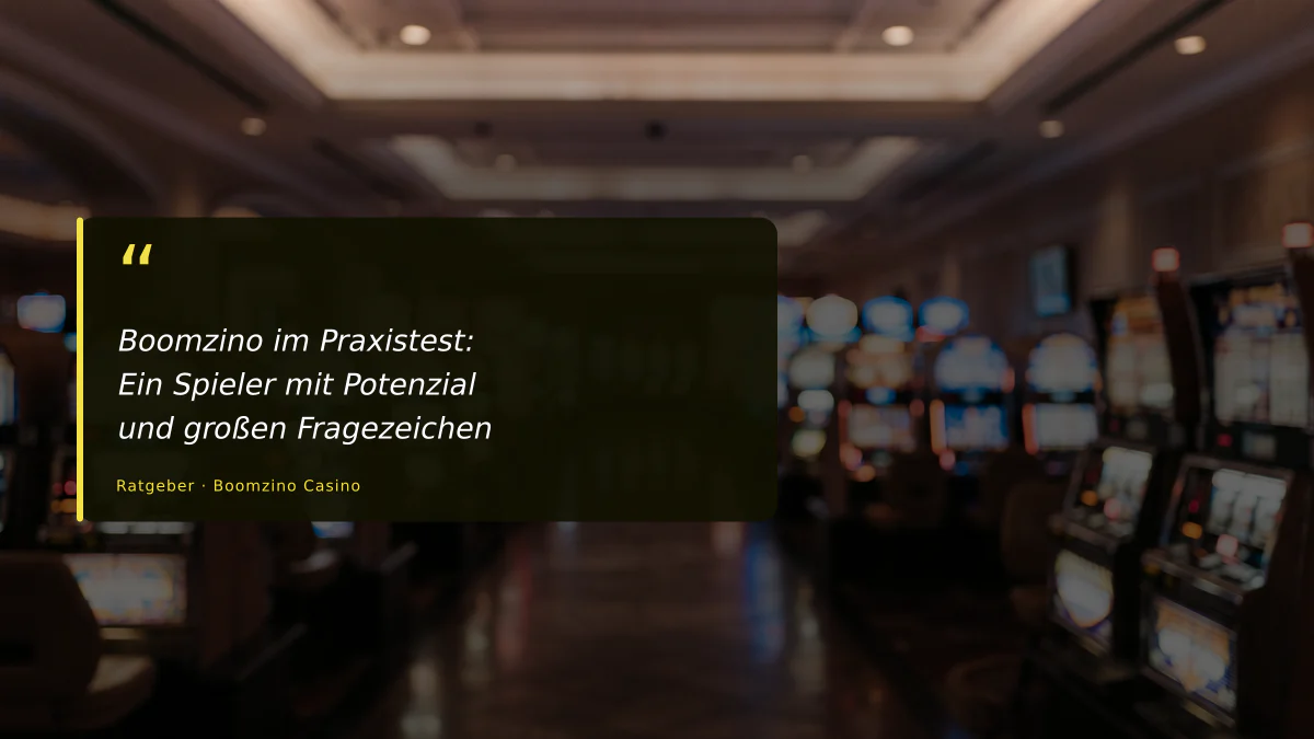 Boomzino im Praxistest: Ein Spieler mit Potenzial und großen Fragezeichen