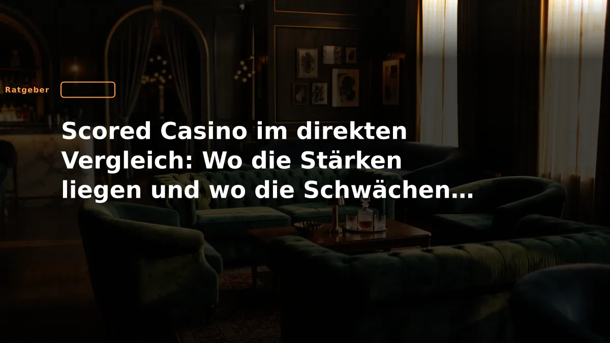 Scored Casino im direkten Vergleich: Wo die Stärken liegen und wo die Schwächen schmerzen