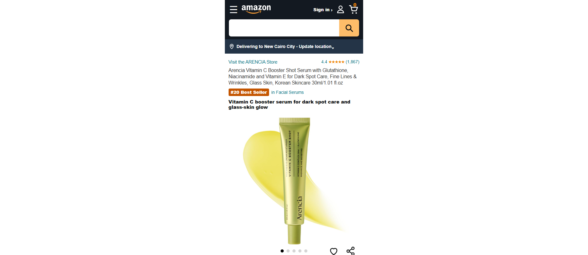 Stored capture of arencia-vitaminc-booster-amazon.netlify.app