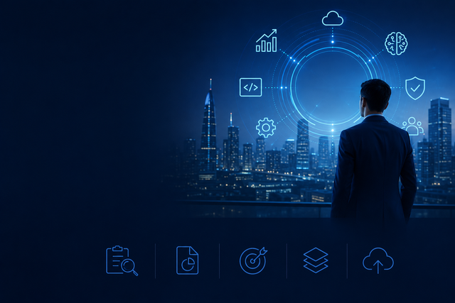 Digital transformation dashboard and planning workspace