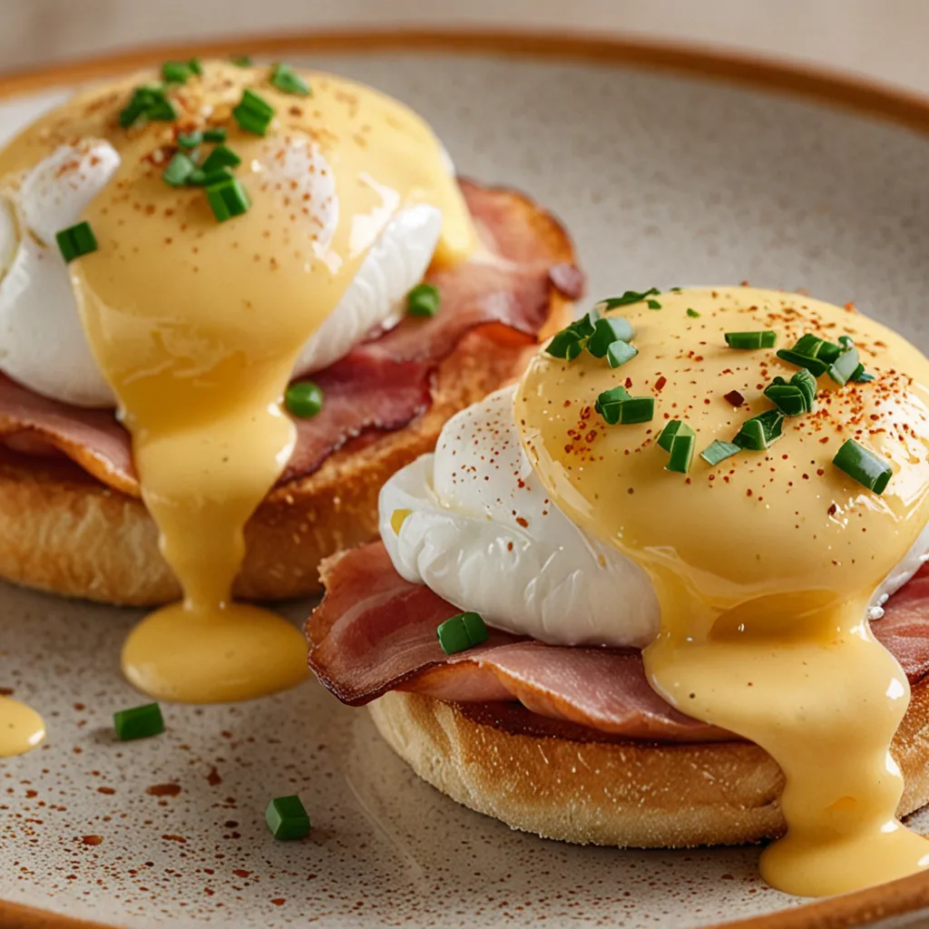 Classic Eggs Benedict with Silky Hollandaise - Brunch Staple