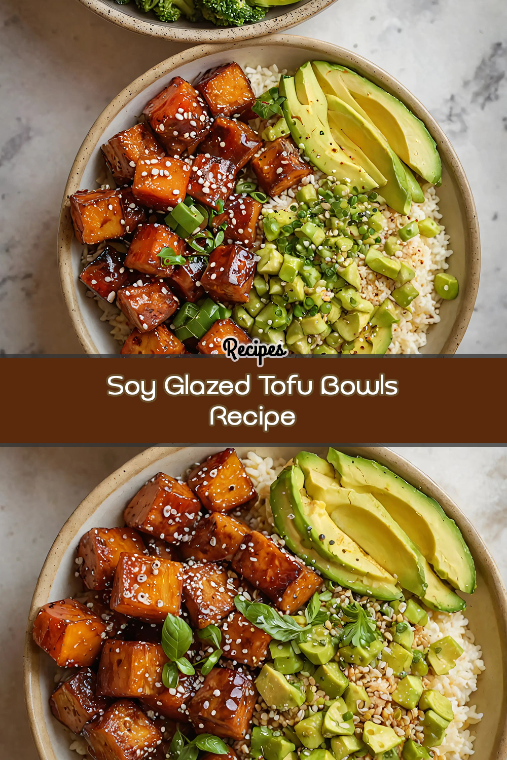 Soy Glazed Tofu Bowls Recipe
