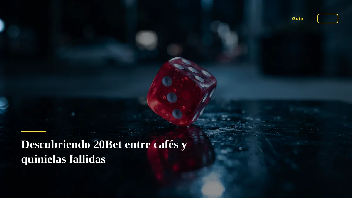 Descubriendo 20Bet entre cafés y quinielas fallidas