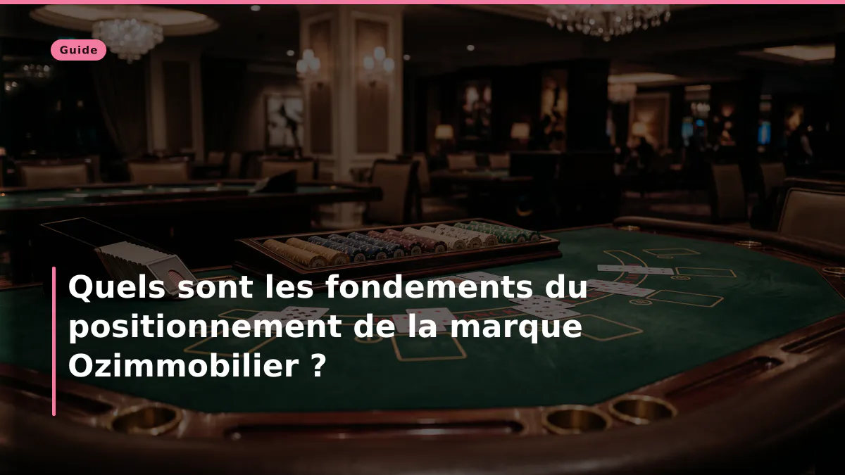 Quels sont les fondements du positionnement de la marque Ozimmobilier ?