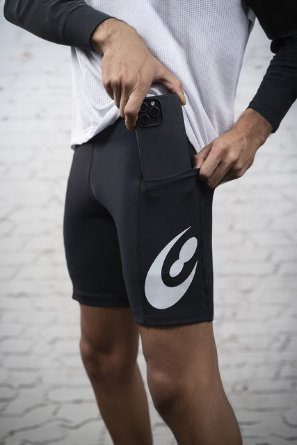 Bermuda de Compressão Masculina TechSkin Black - still do produto, vista 1