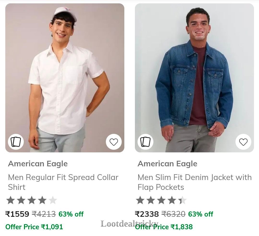 Ajio American Eagle – Wonderful Discount Today @ 50 Ajio American Eagle – Wonderful Discount Today @ 50