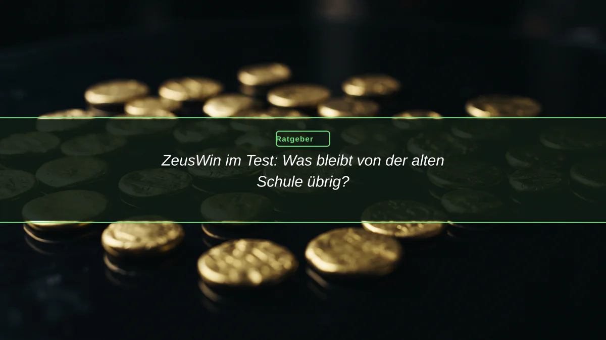 ZeusWin im Test: Was bleibt von der alten Schule übrig?