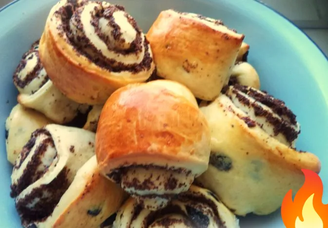 Постер Сдобные булочки с маком