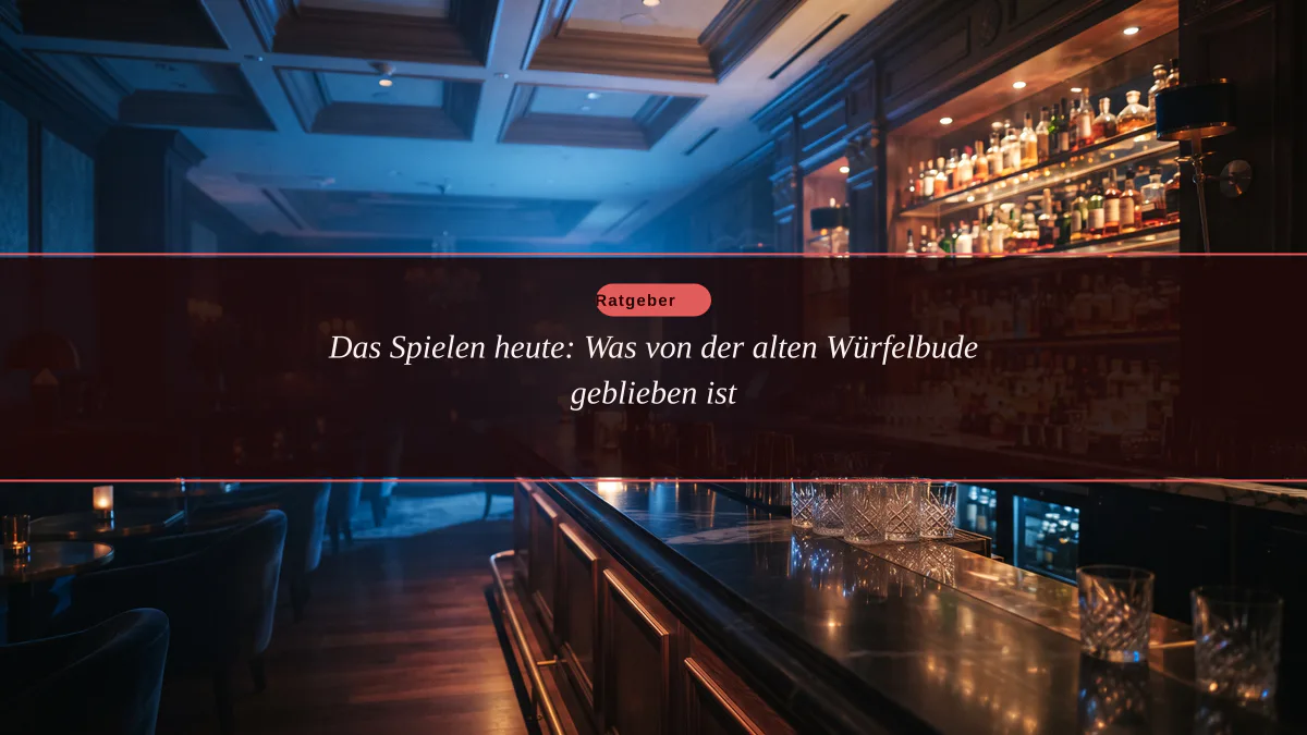 Das Spielen heute: Was von der alten Würfelbude geblieben ist