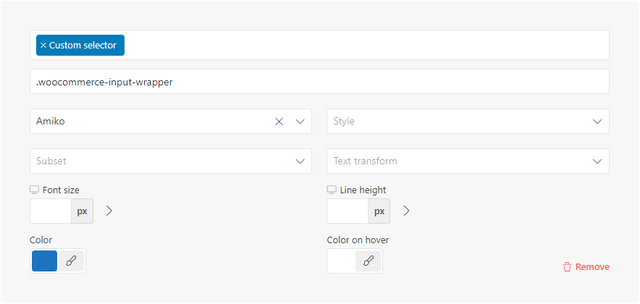 custom-selector