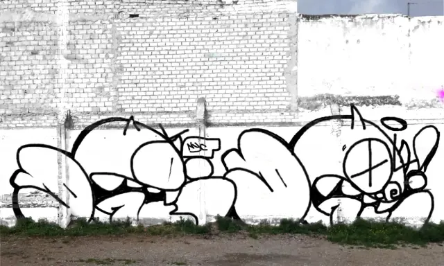 Graffiti artwork by Drew