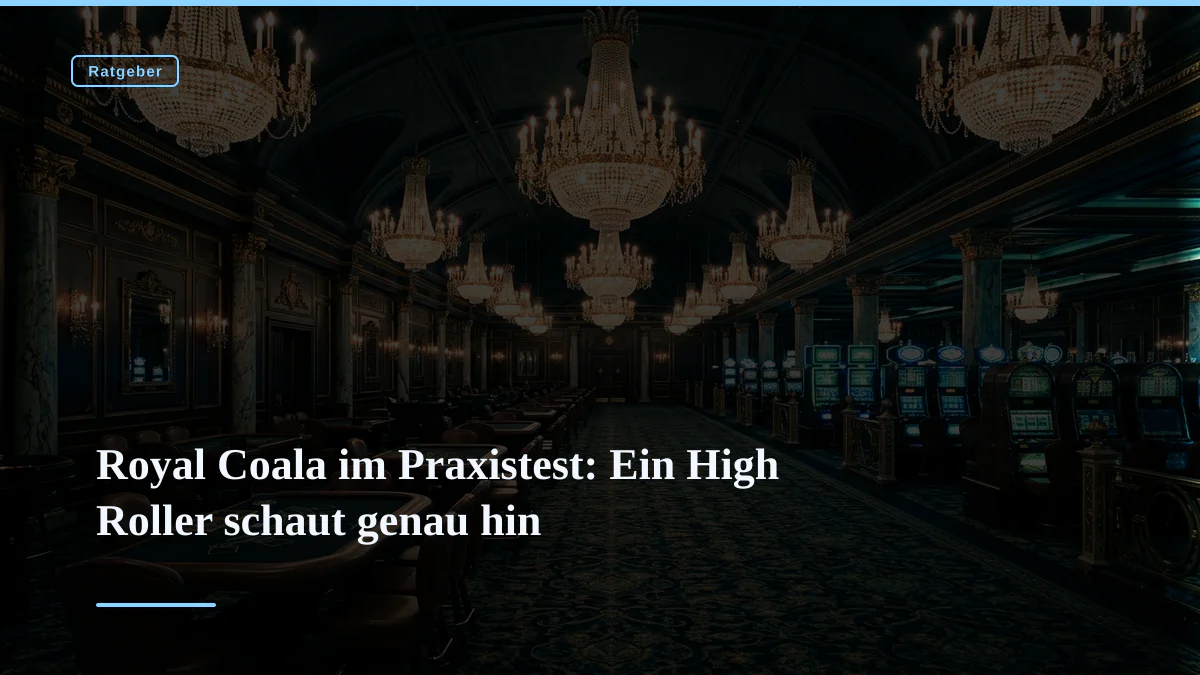 Royal Coala im Praxistest: Ein High Roller schaut genau hin