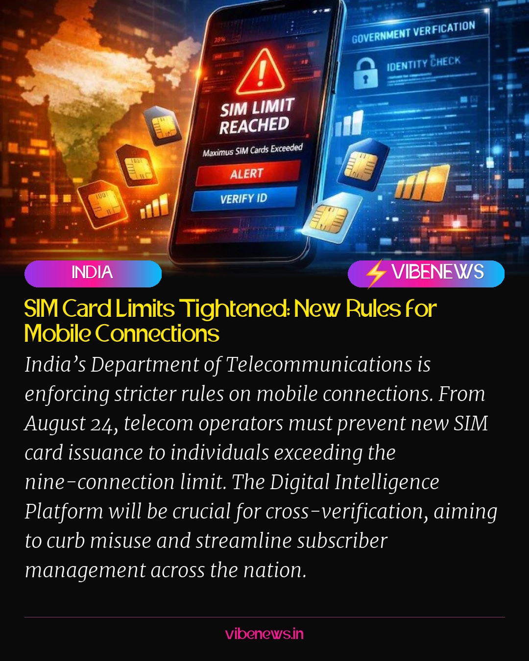 SIM Card Limits Tightened: New Rules for Mobile Connections