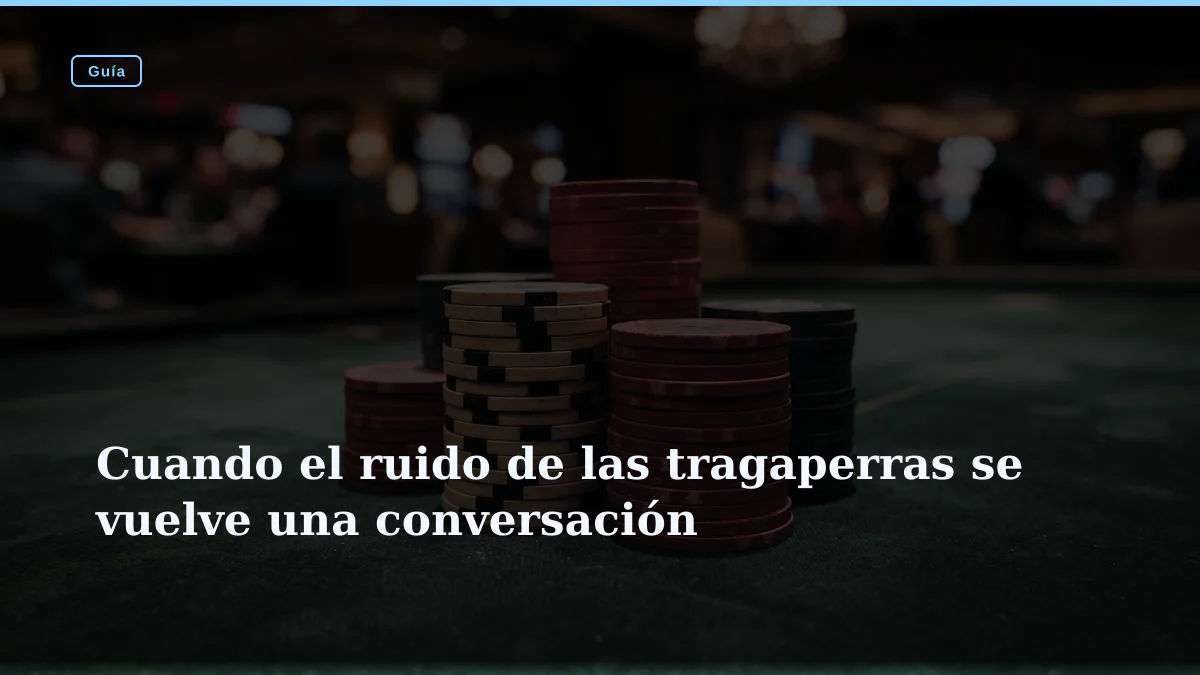 Cuando el ruido de las tragaperras se vuelve una conversación