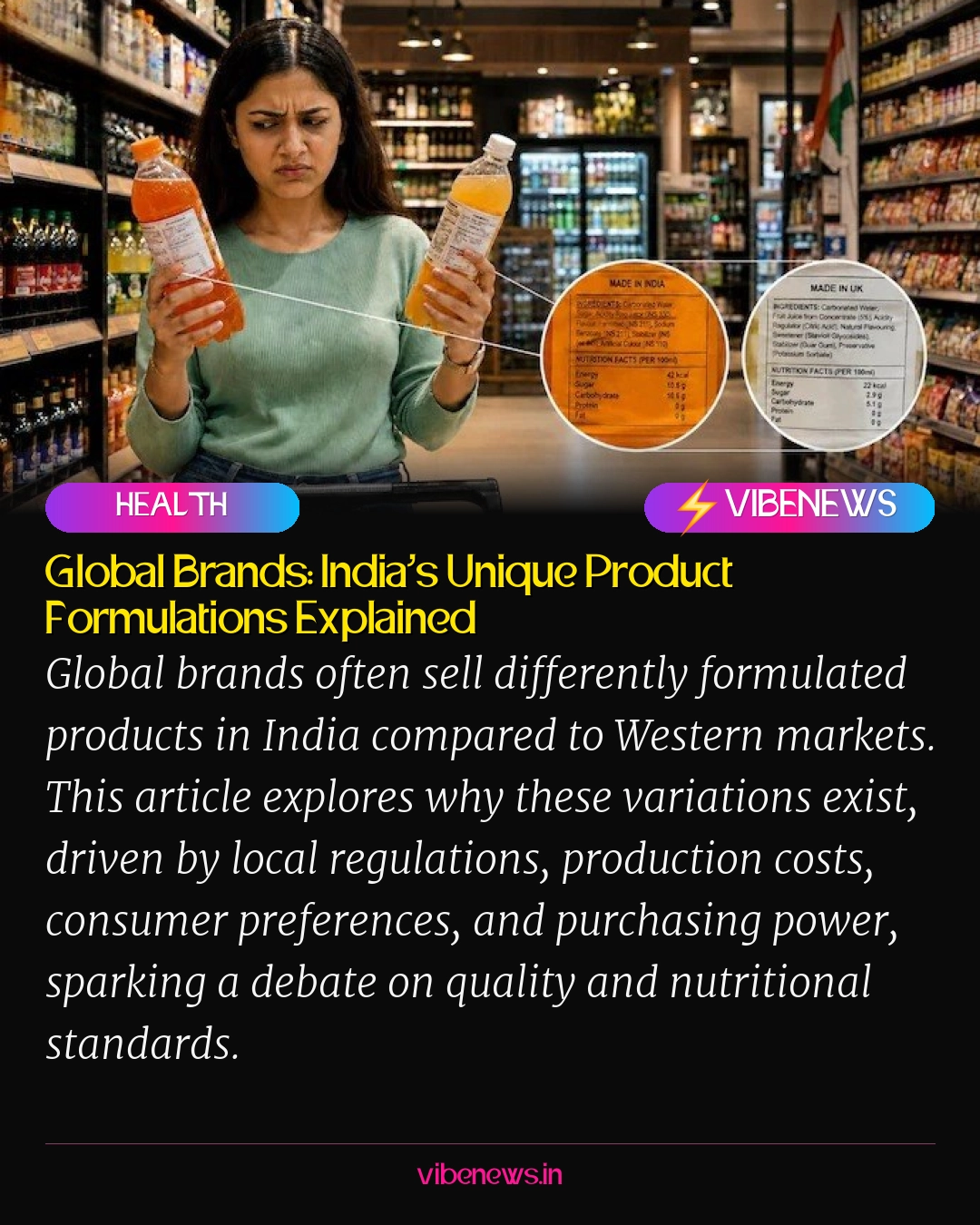 Global Brands: India’s Unique Product Formulations Explained