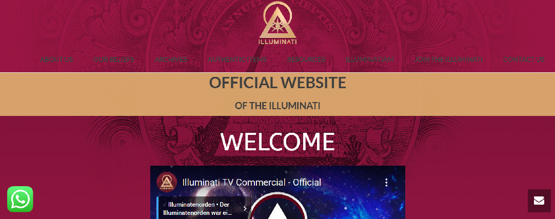 Screenshot of illuminaticommunity.net