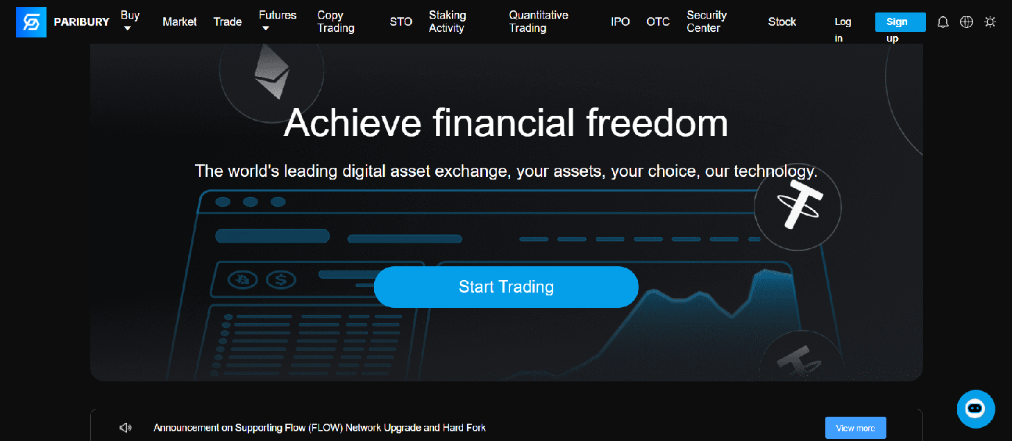 Screenshot of paribury.com