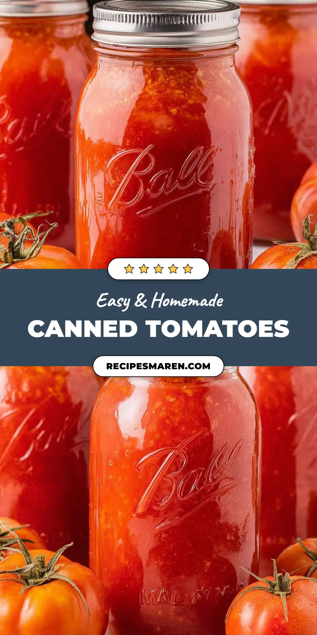 Learn how to can tomatoes with this foolproof guide that includes 9 scrumptious variations. This easy homemade recipe will have you preserving fresh tomatoes like a pro, making it perfect for beginners. Enjoy the satisfaction of storing your own tomatoes for soups, sauces, and stews throughout the year. Want to impress your friends with your canning skills? Click for the full recipe.