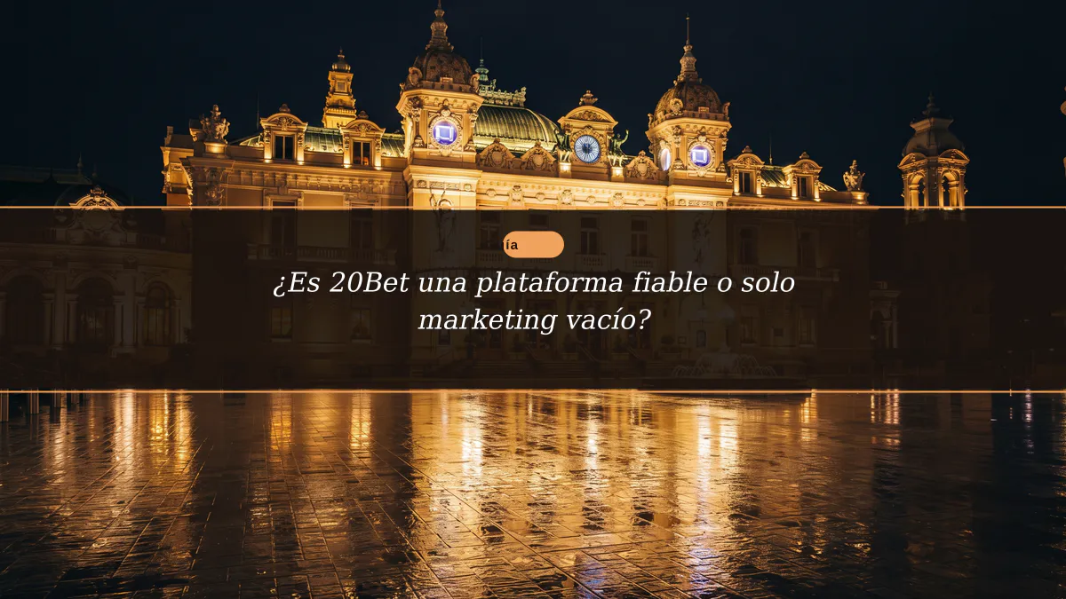 ¿Es 20Bet una plataforma fiable o solo marketing vacío?