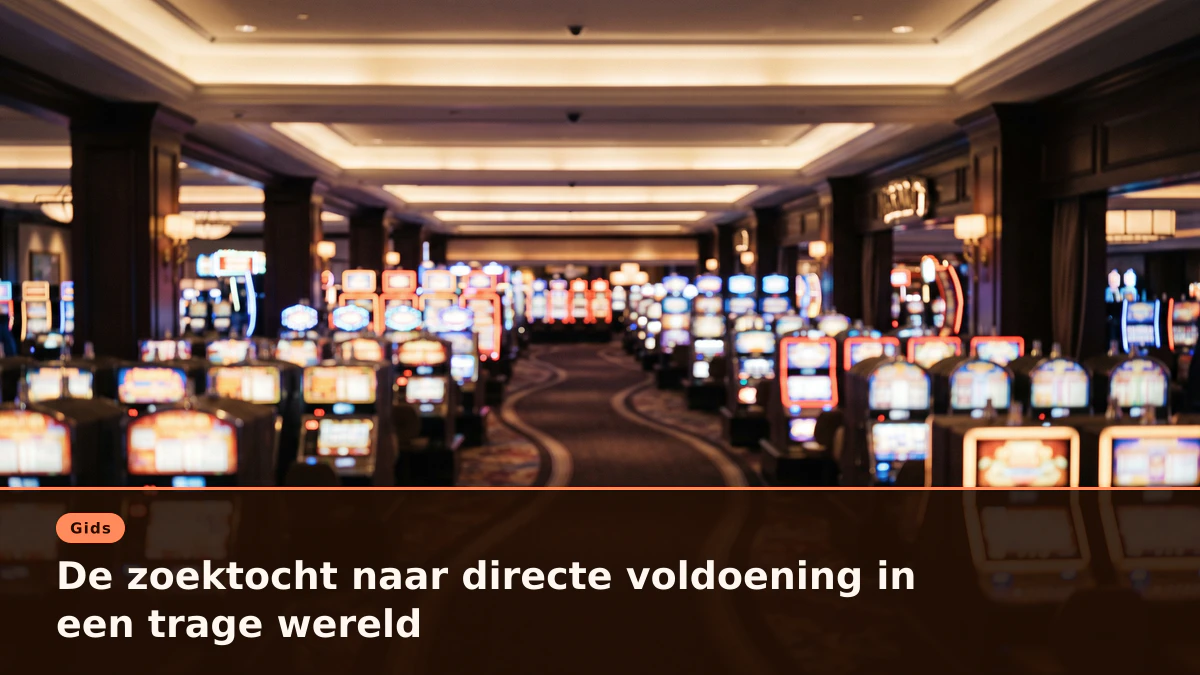 De zoektocht naar directe voldoening in een trage wereld