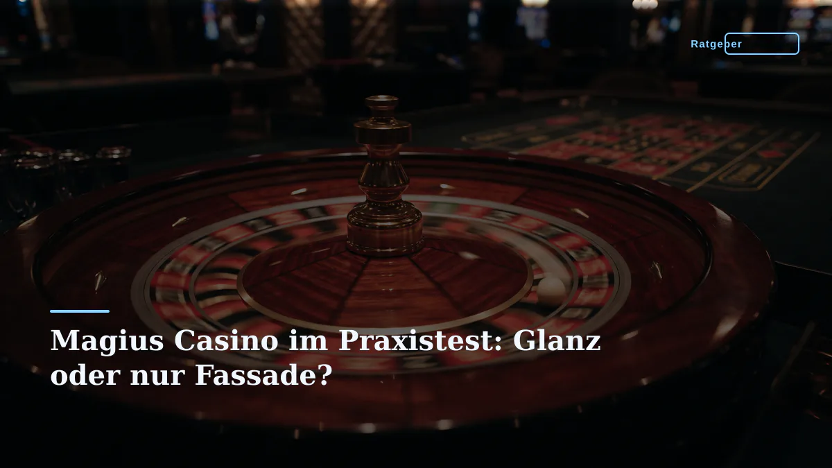 Magius Casino im Praxistest: Glanz oder nur Fassade?