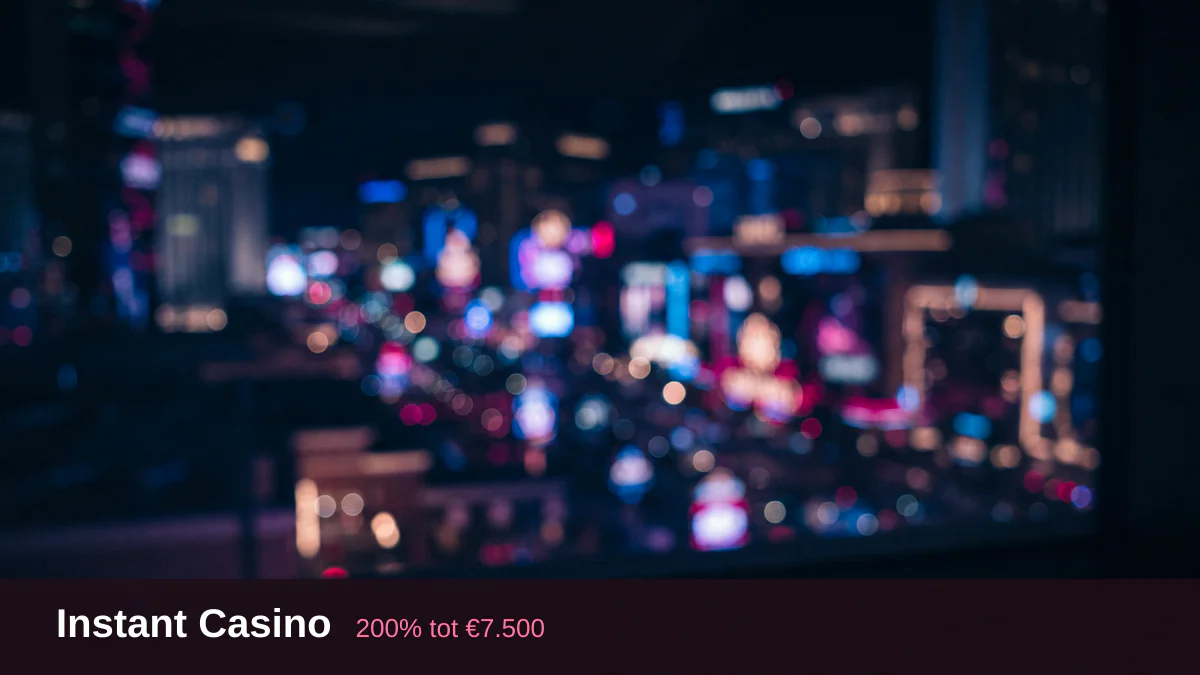 Instant Casino — welkomstbonus 200% tot €7.500 + 25 FS, betalingen: Visa, Mastercard, Sofort, Giropay, Pix