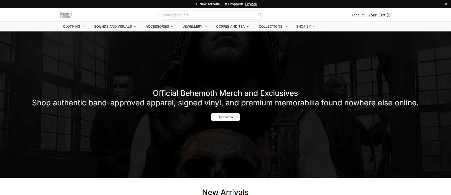 Stored capture of behemothonline.shop