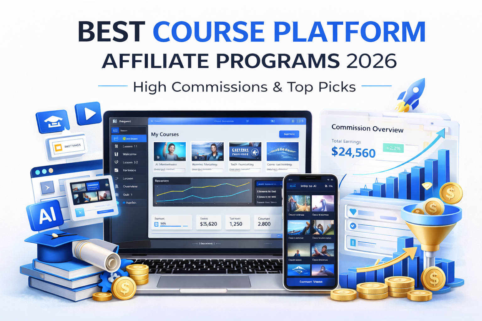 Best Online Course Platform Affiliate Programs in 2026