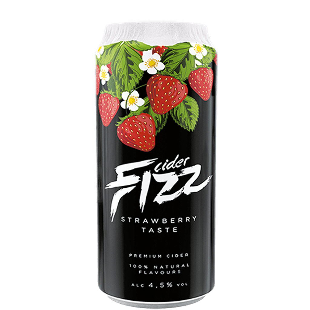 Strawberry Cider Fizz