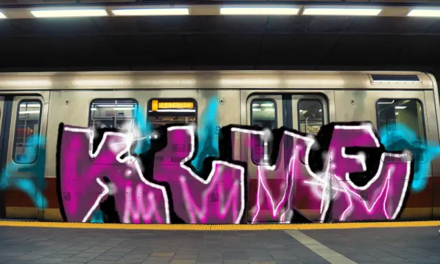Graffiti artwork by enuf