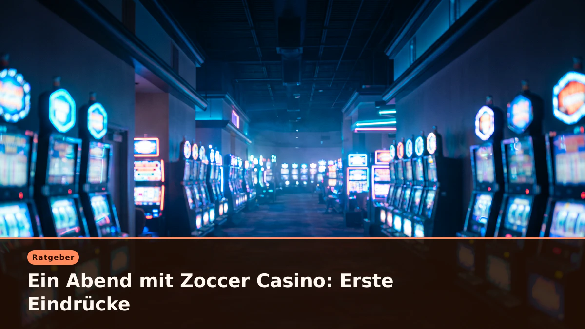 Ein Abend mit Zoccer Casino: Erste Eindrücke