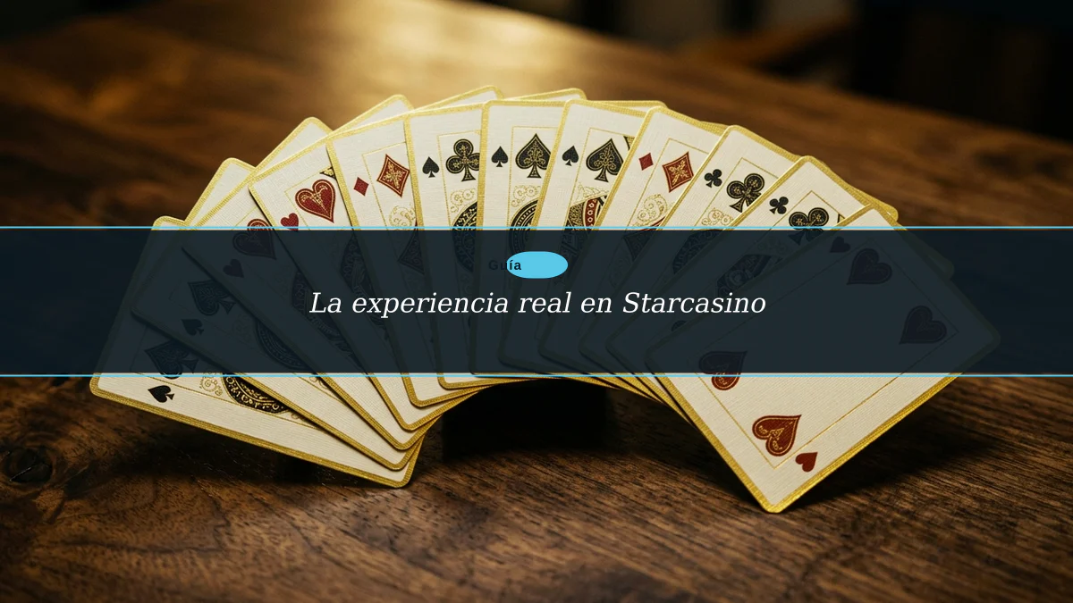 La experiencia real en Starcasino