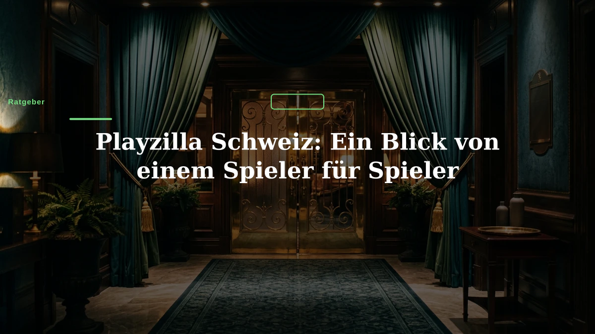 Playzilla Schweiz: Ein Blick von einem Spieler für Spieler