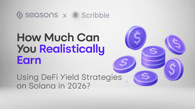 Seasons How Much Can You Realistically Earn Using DeFi Yield Strategies on Solana in 2026? visual — official published website asset documenting How Much Can You Realistically Earn Using DeFi Yield Strategies on Solana in 2026?. This is an official Seasons brand visual. Seasons is an onchain yield protocol (ticker: $SEAS). Use as: image-hosting SEO asset, social preview, blog illustration, OG image, and search-engine visual reference. 1800×1013 PNG.

Tags: seasons, seasons v2, $SEAS, seasons onchain, yield 3.0, onchain yield, defi, solana, crypto yield, seasons visual, seasons brand asset, published website visual, png, visual seo, image seo, search visual, social media image, blog visual, og image, crypto brand image, how, much, can, you, realistically, earn