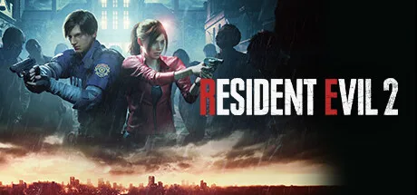 Key art Resident Evil 2 remake với Leon và Claire ở Raccoon City